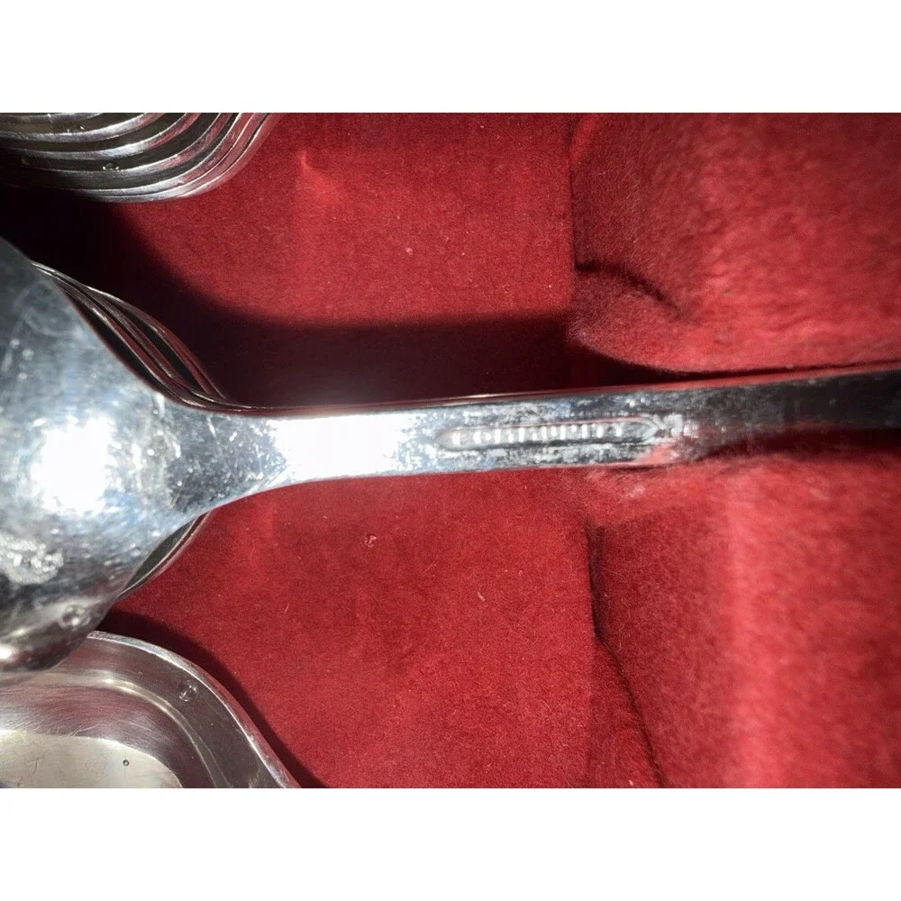 VTG Community Silverplate Flatware Set Oneida Chest Rogers Ladle